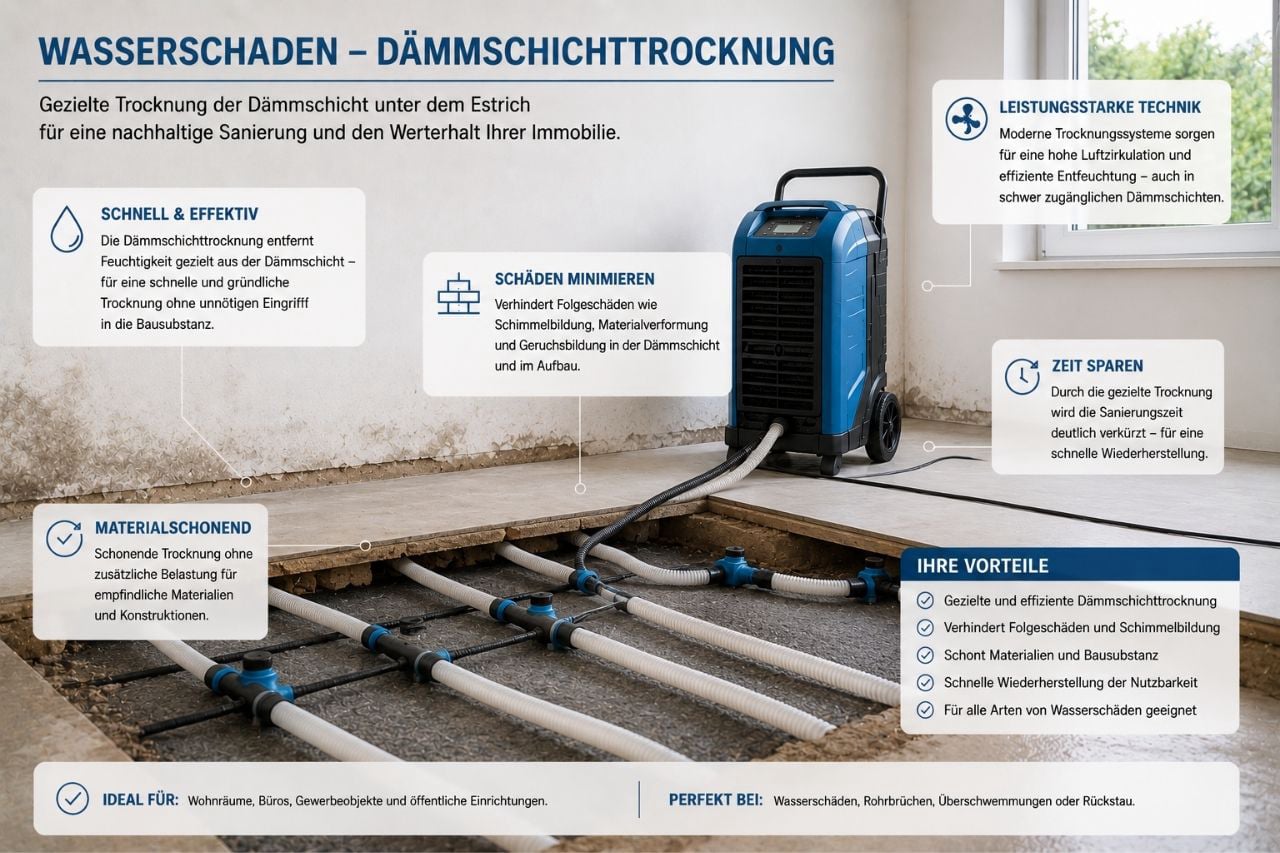 Enttek Wasserschaden Dämmschichttrocknung bad Sachsa Harz