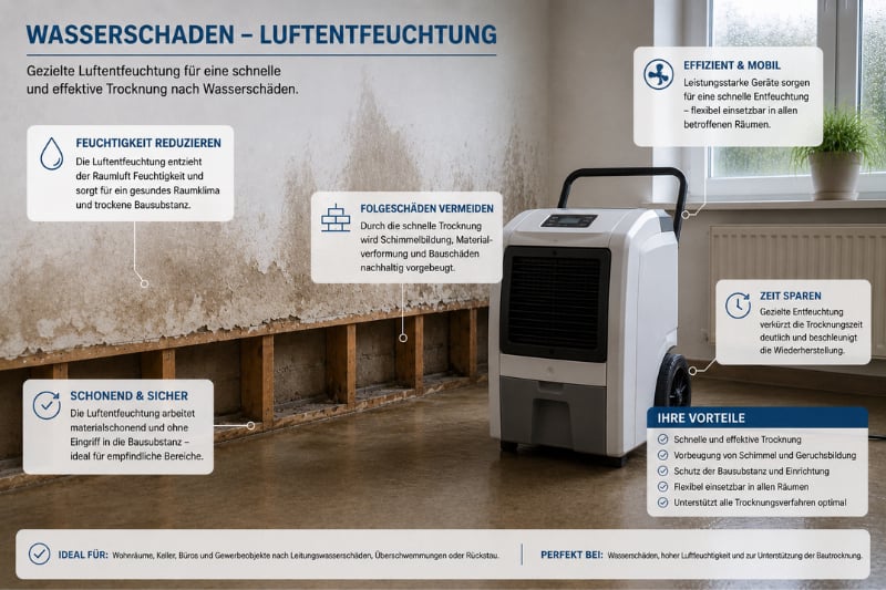 Enttek Wasserschaden Luftentfeuchtung bad Sachsa Harz